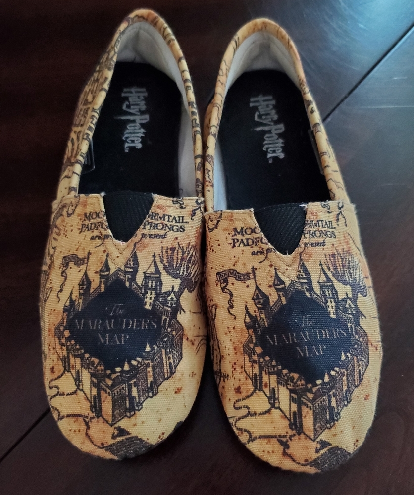 Harry Potter Womens Slip On Flats Shoes Size 9